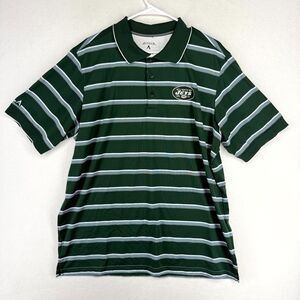 Antigua NFL Jets Football Embroidered Polo Mens Size‎ XL